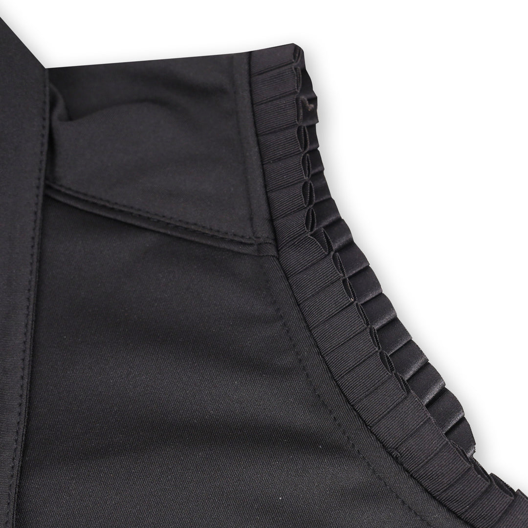 Ruffle Sleeveless Polo