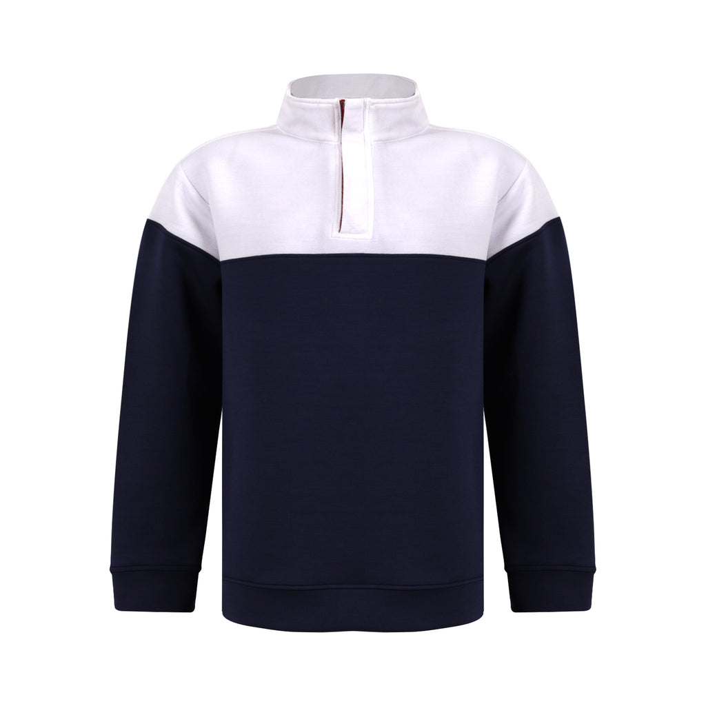  ジップアップジャケット サイズ4 ホワイト/ネイビー Quarter Zip Junior – scand-tex.com