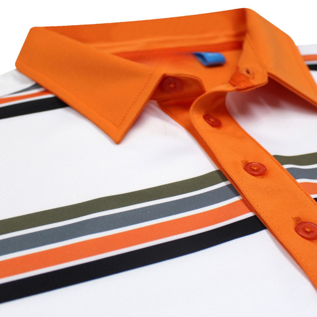 Printed stripe Polo Shirt