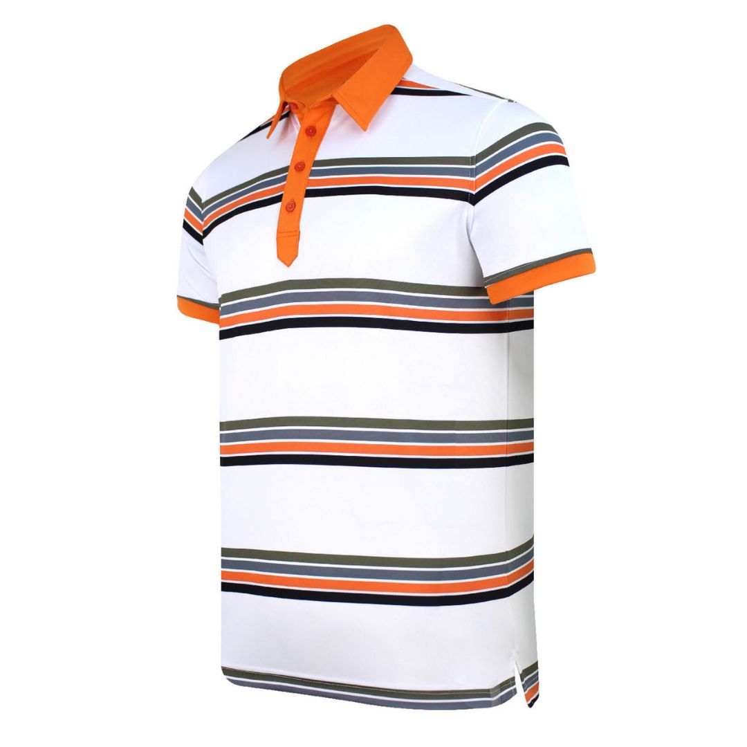 Printed stripe Polo Shirt