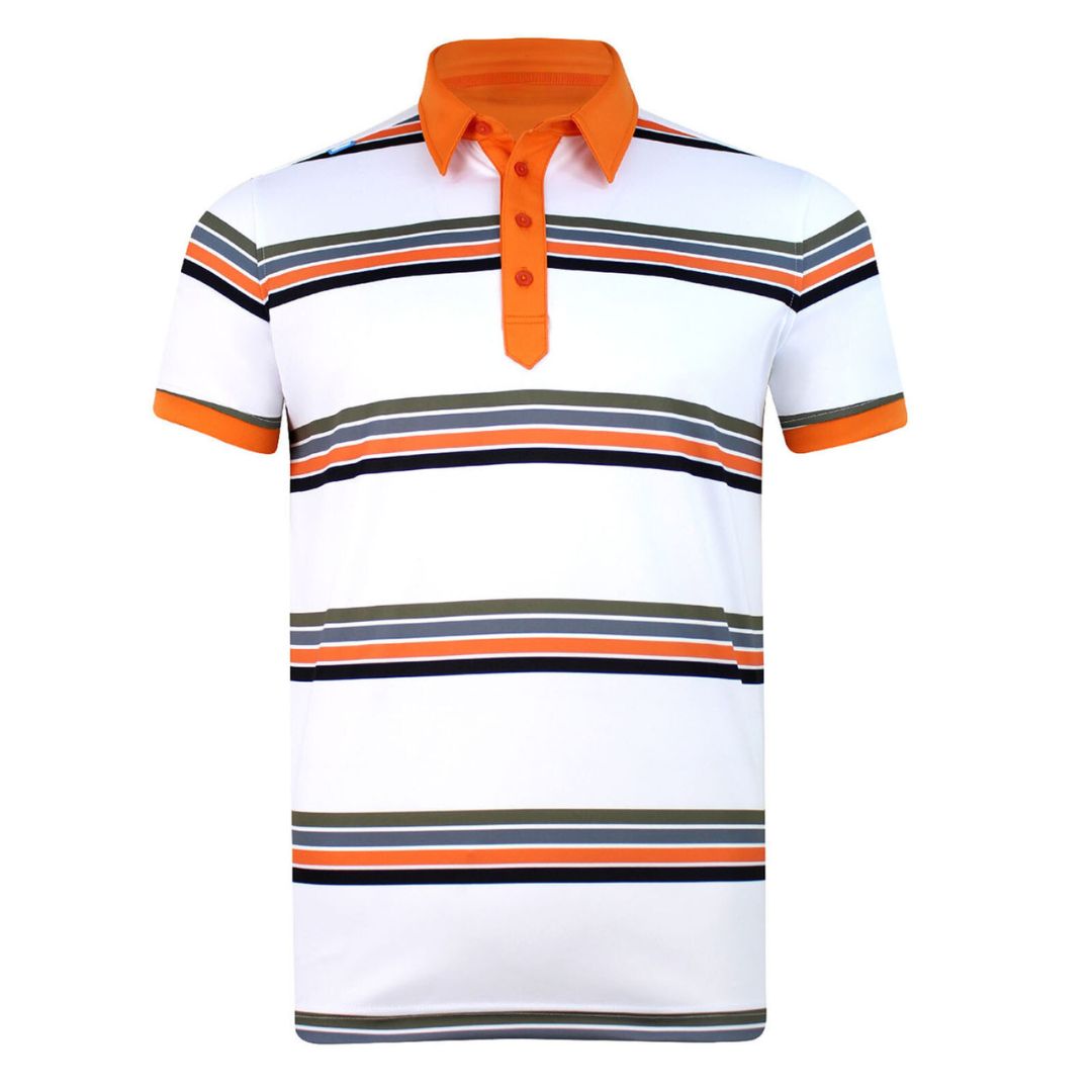 Printed stripe Polo Shirt