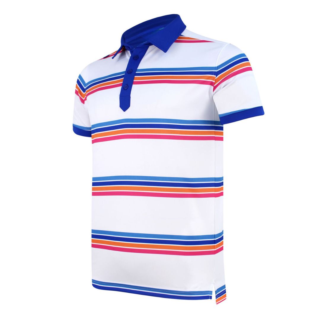 Printed stripe Polo Shirt