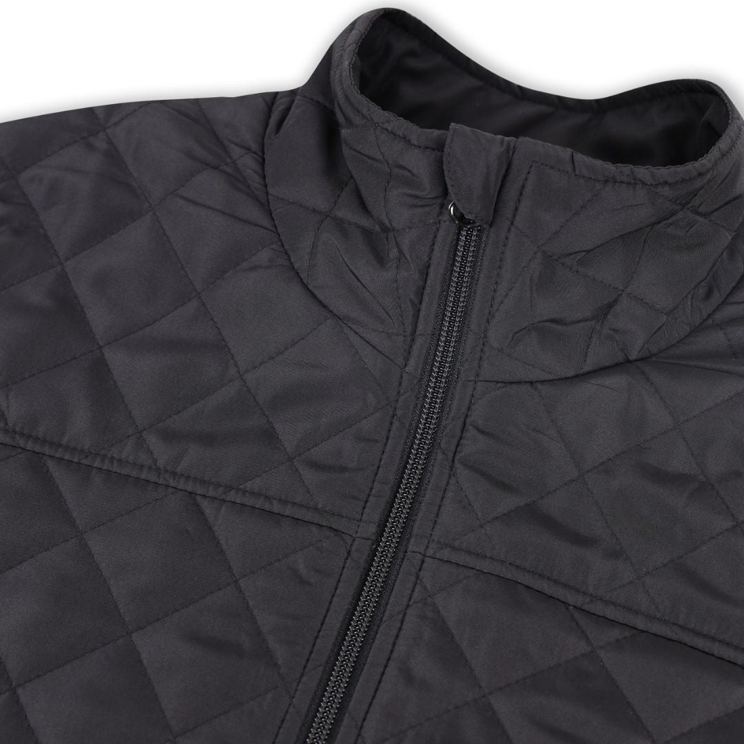 Full Zip Long Sleeve Quilted Jacket