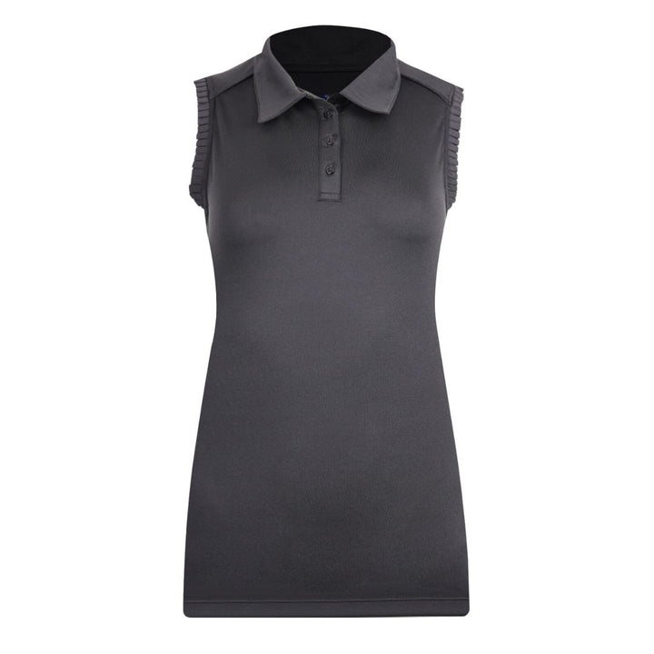 Ruffle Sleeveless Polo