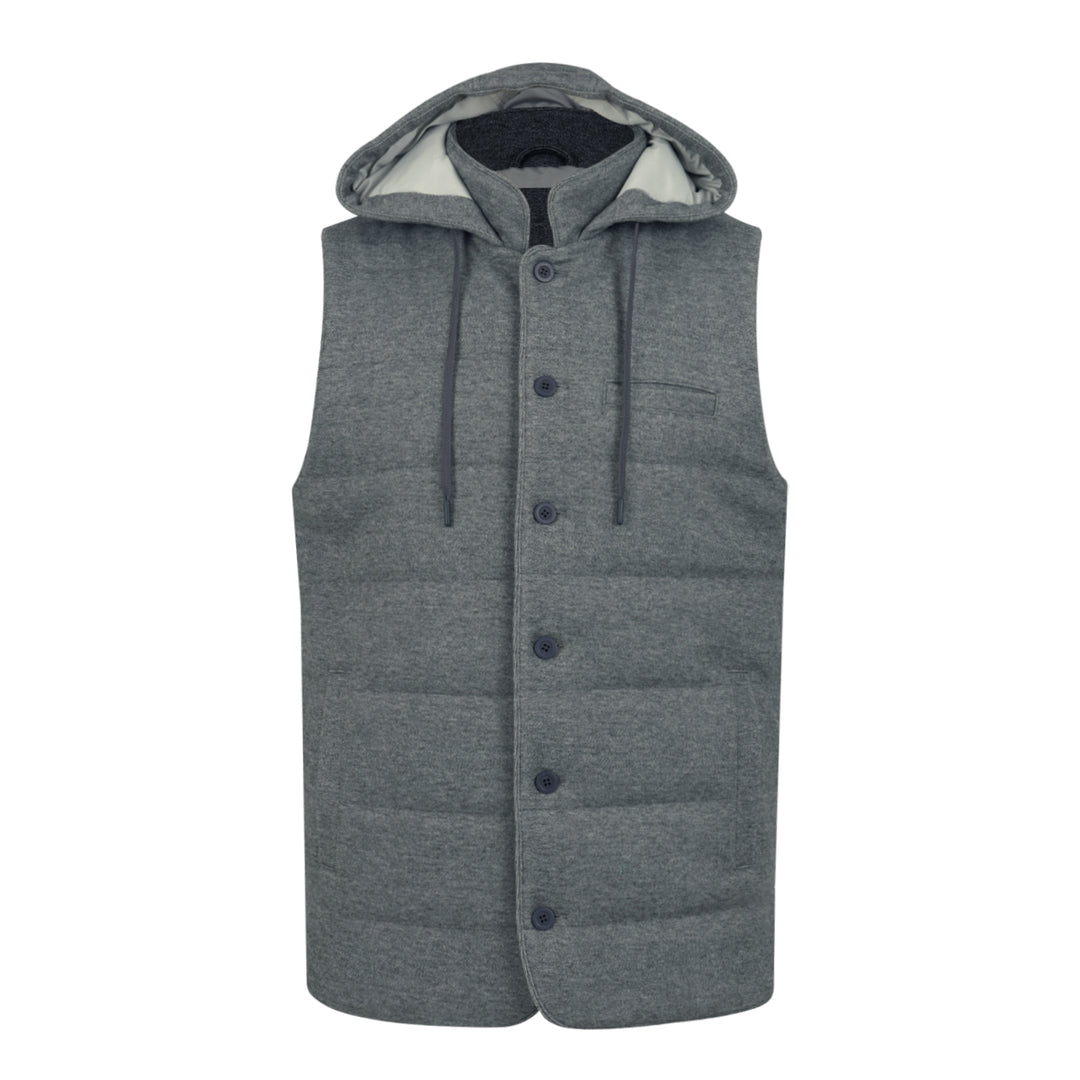 Men's Vest Padding Hoodie