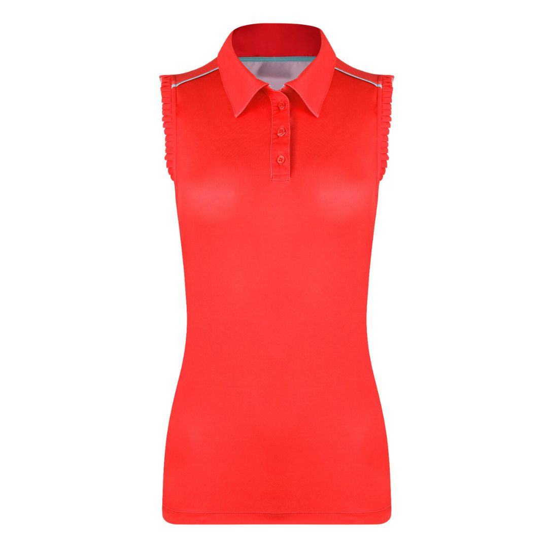 Ruffles Sleeveless Polo