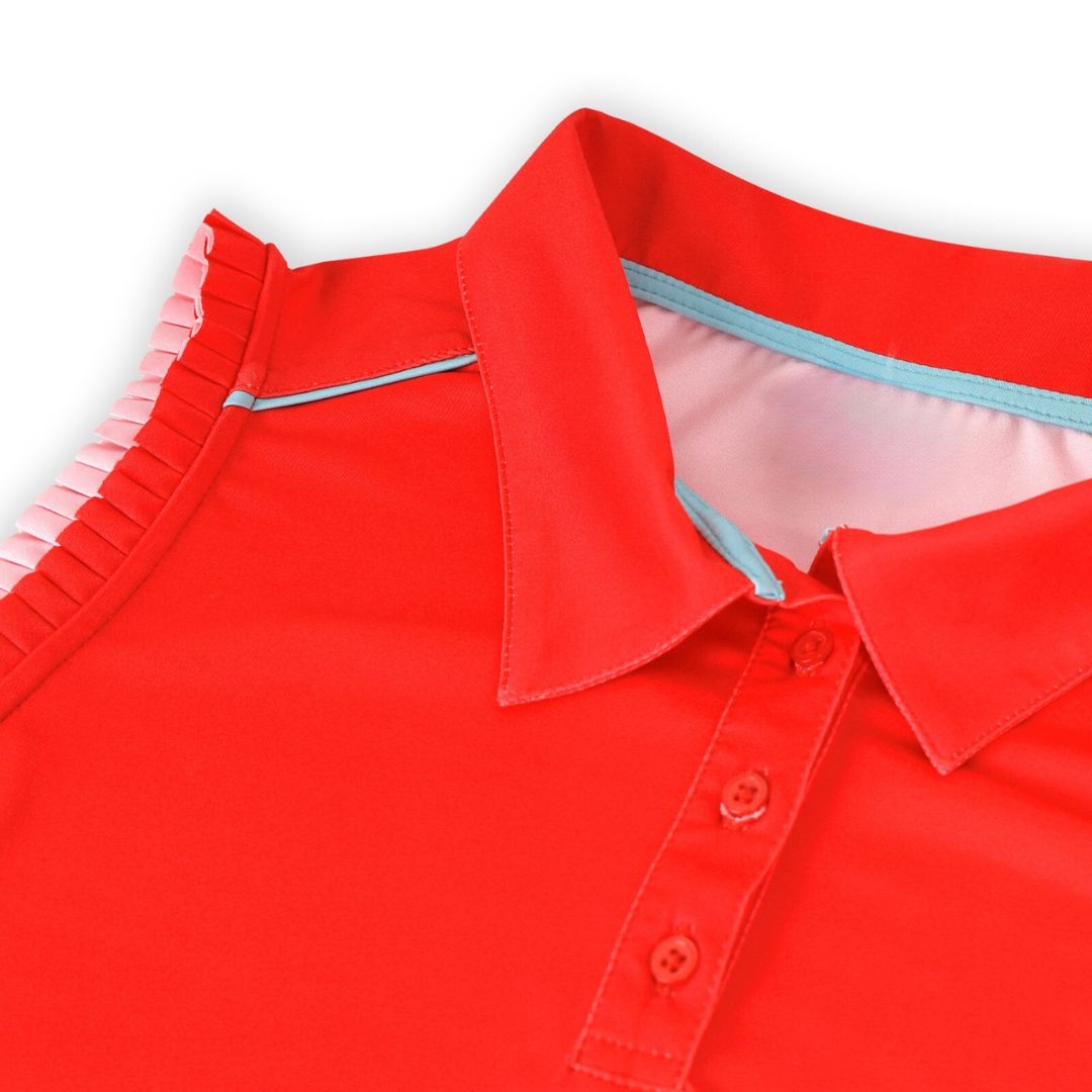 Ruffles Sleeveless Polo