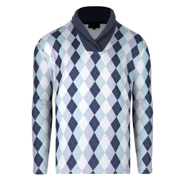 Long Sleeve Wolf Fleece Argyle with Fur