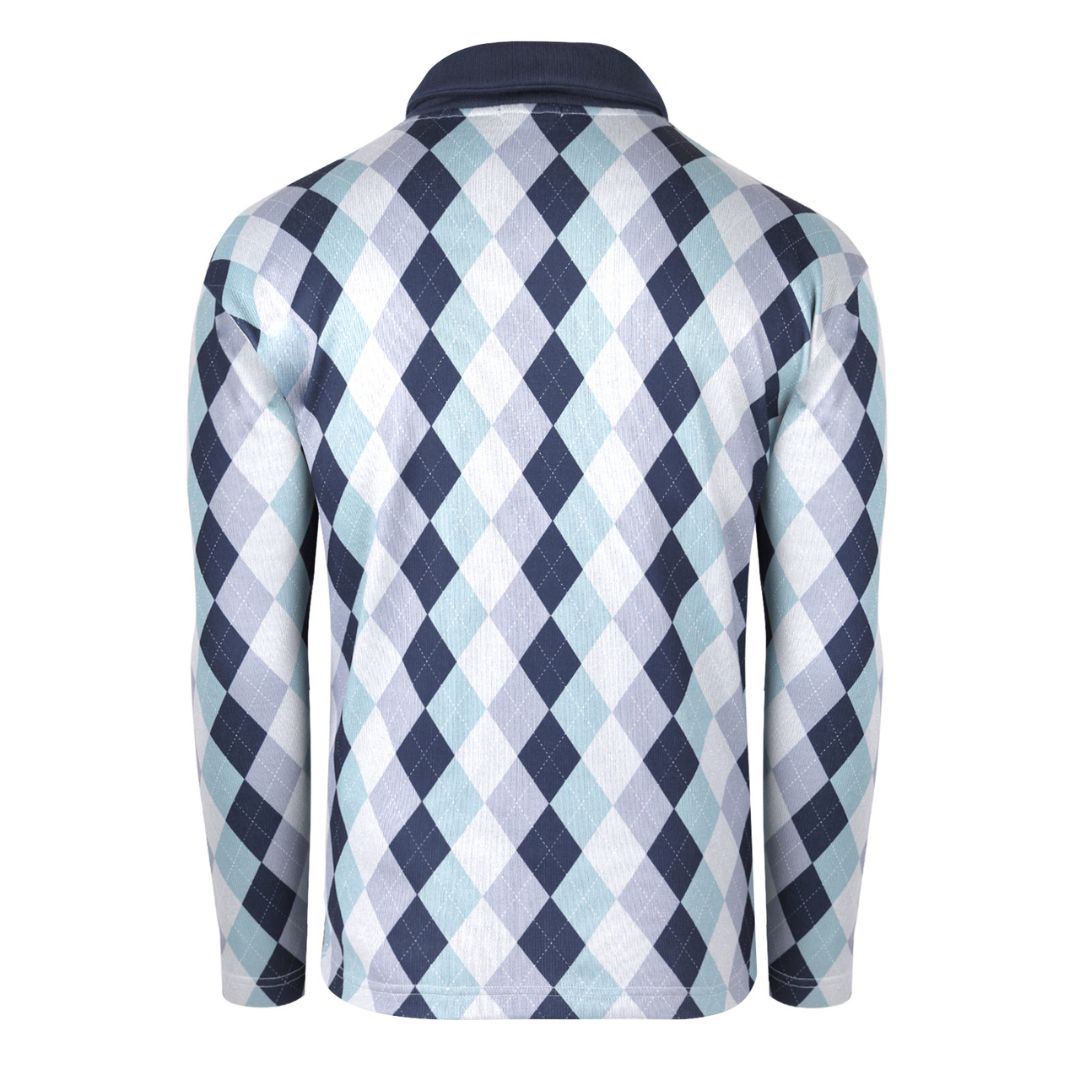 Long Sleeve Wolf Fleece Argyle with Fur