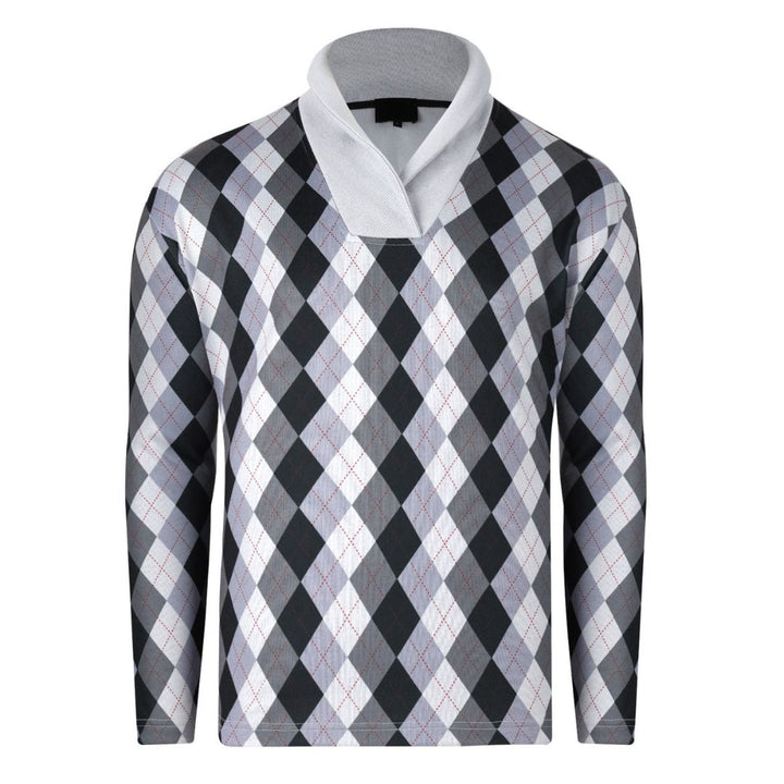 Long Sleeve Wolf Fleece Argyle with Fur