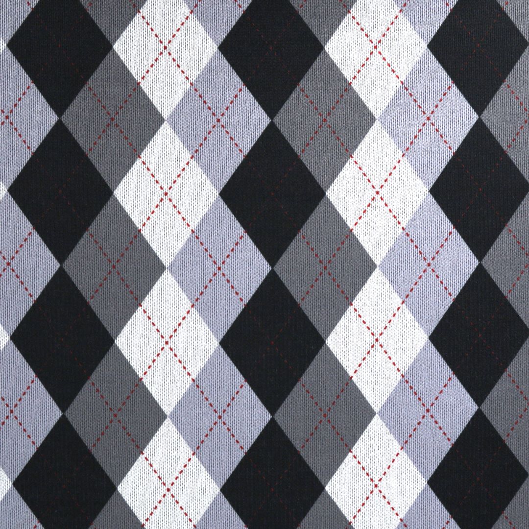 Long Sleeve Wolf Fleece Argyle with Fur