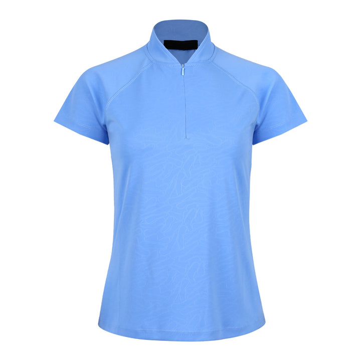 Women polo embossed