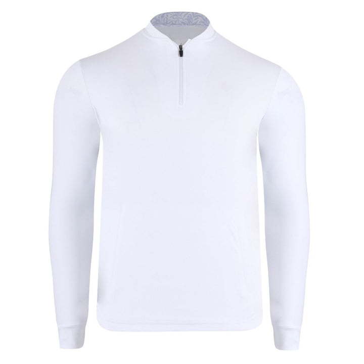 Men's Quarter Zip Henry neck Long Sleeve