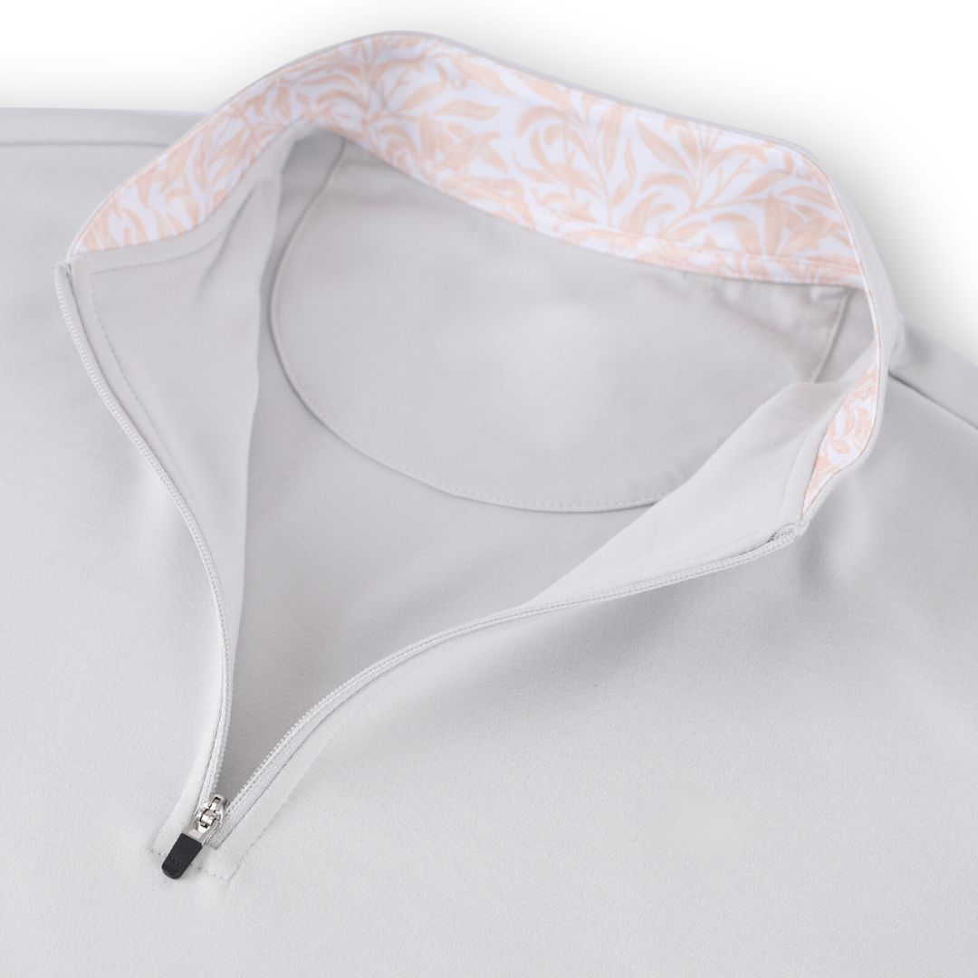 Men's Quarter Zip Henry neck Long Sleeve