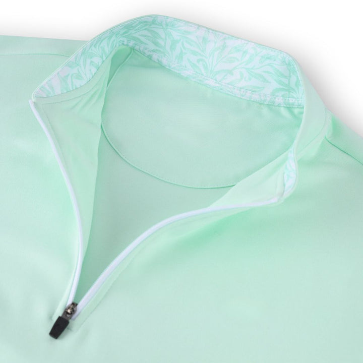 Men's Quarter Zip Henry neck Long Sleeve