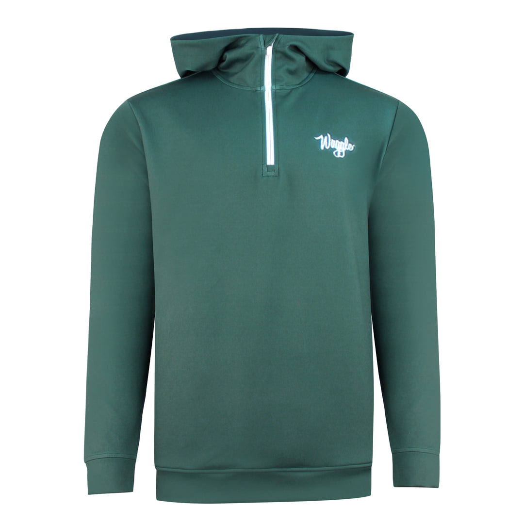 Hoodie with quarter zip