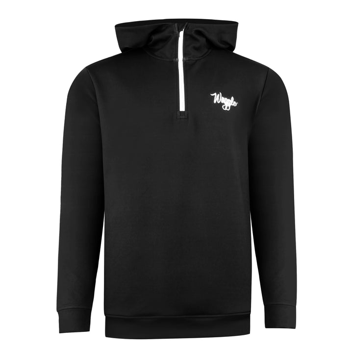 Hoodie with quarter zip