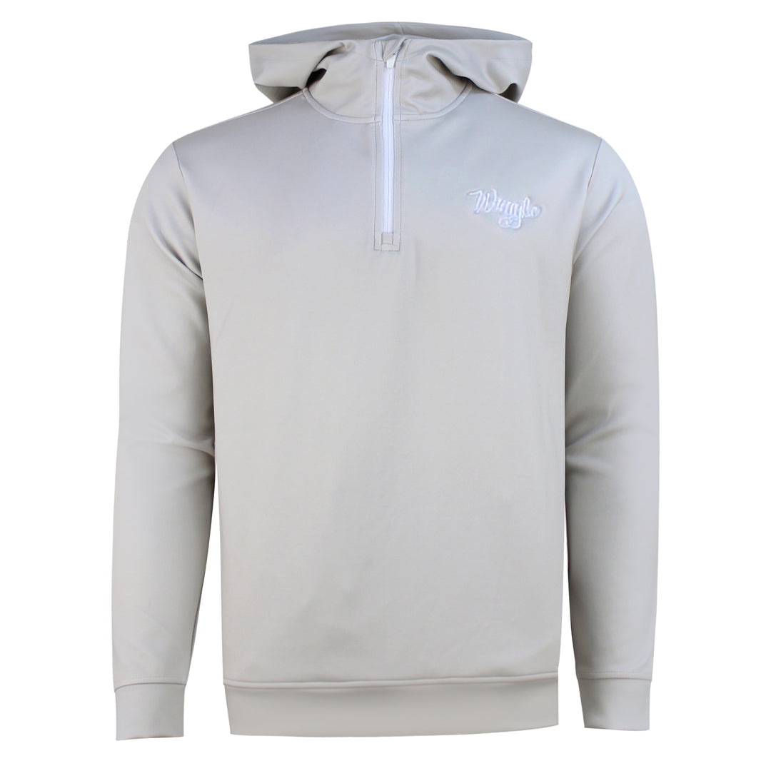 Hoodie with quarter zip