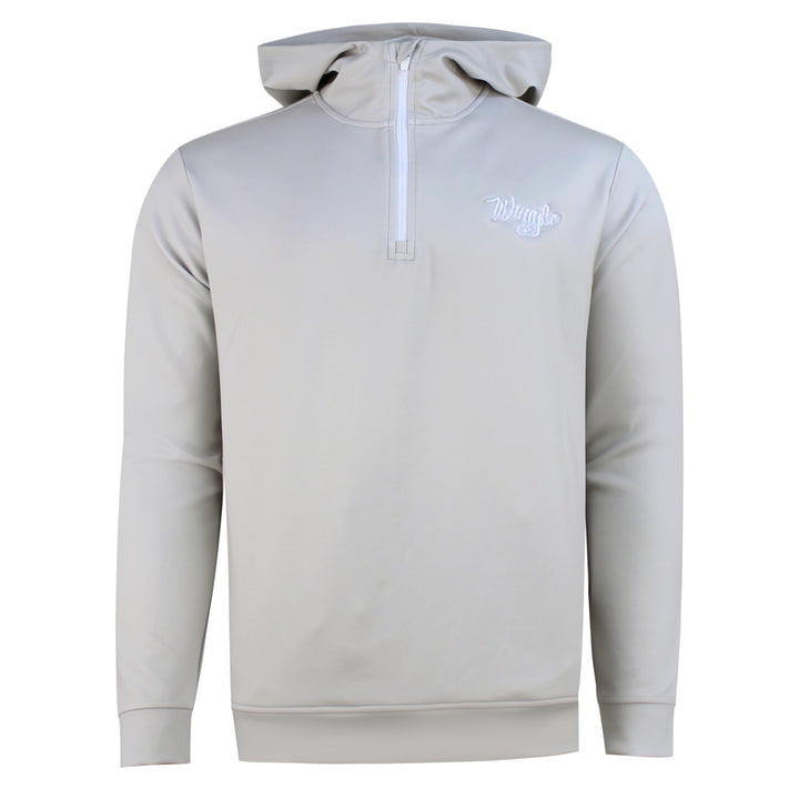 Hoodie with quarter zip