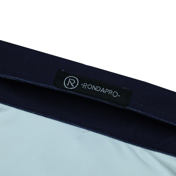 White-Navy with Stripe Polo Shirt