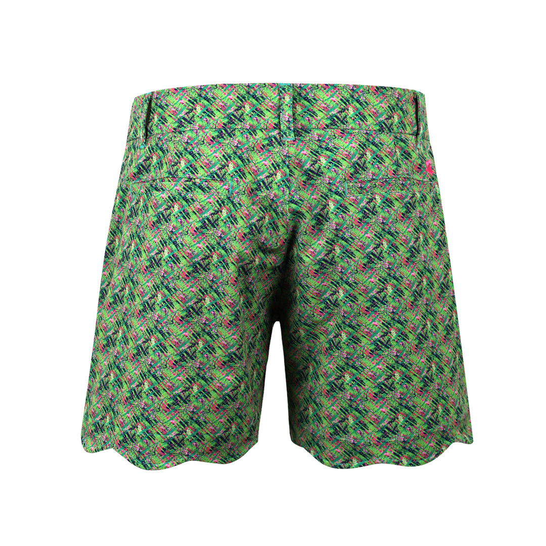 Scalloped hem shorts (Printed)