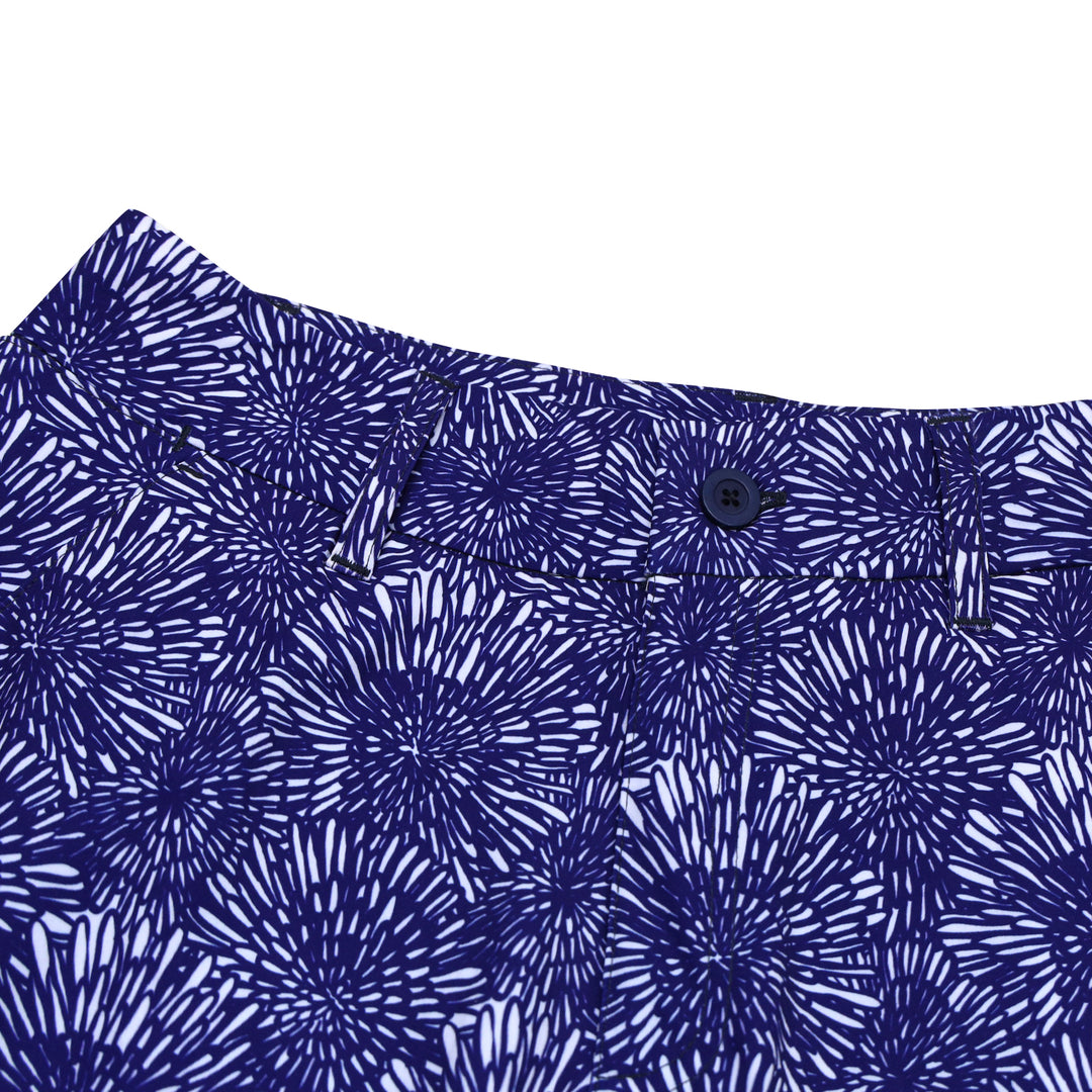 Scalloped hem shorts (Printed)