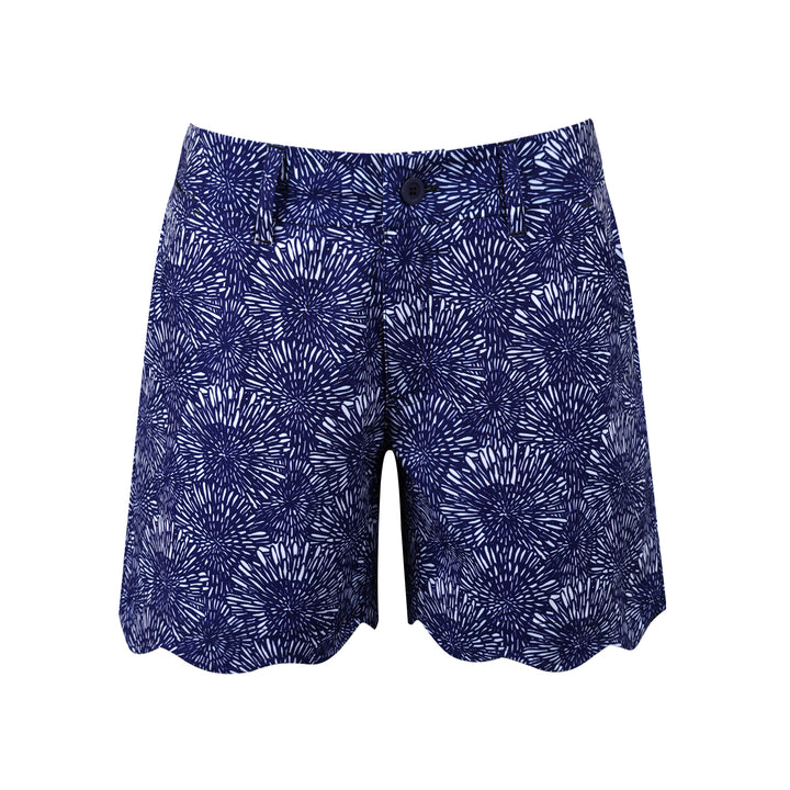 Scalloped hem shorts (Printed)